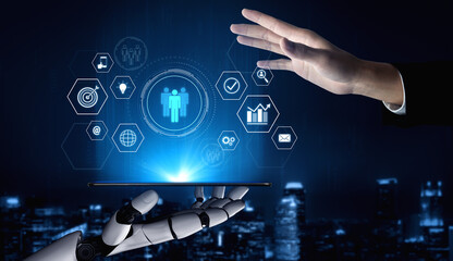 AI coordinating business teamwork, analyzing team communication, enhancing productivity, and aligning digital performance goals through structured collaboration systems. Vouch