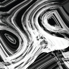 Black and white grungy abstract background. Grungy frame. Vector illustration
