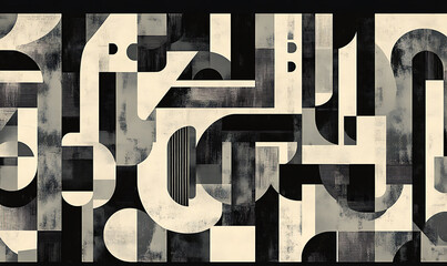 Tile or carpet pattern background with decorative, symmetrical elements. Ideal for wallpaper, textiles, or digital design projects.