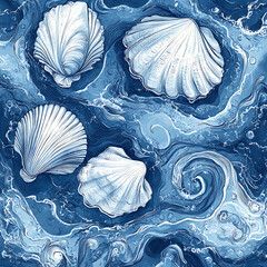 Tile or carpet pattern background with decorative, symmetrical elements. Ideal for wallpaper, textiles, or digital design projects.