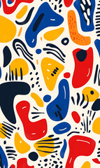 Tile or carpet pattern background with decorative, symmetrical elements. Ideal for wallpaper, textiles, or digital design projects.