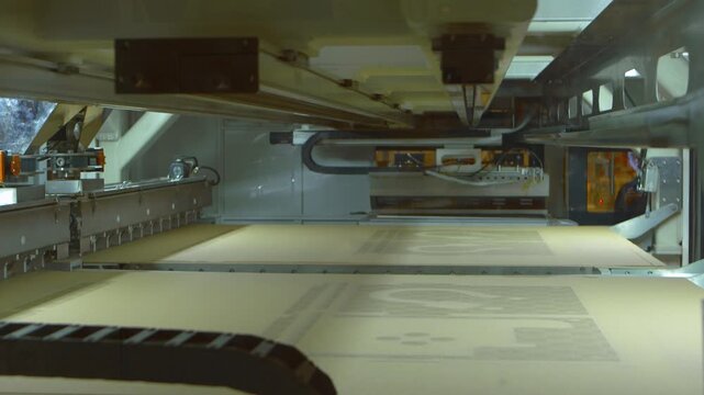 Industrial 3D Printer with Precision Printing Head in Operation