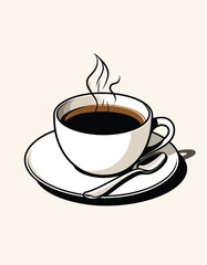 Obraz premium 057-19-cup of coffee.eps