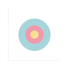 Colorful target design Vector