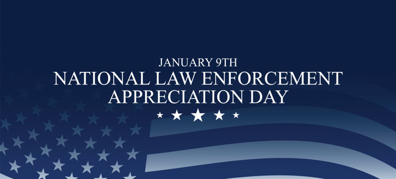 NATIONAL LAW ENFORCEMENT APPRECIATION DAY Background Banner post design