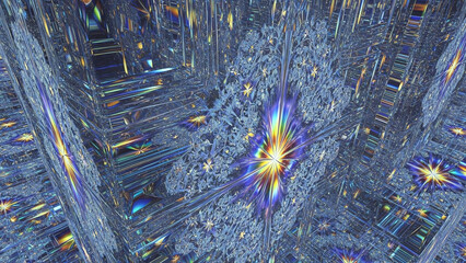 Crystal Fractal Explosion