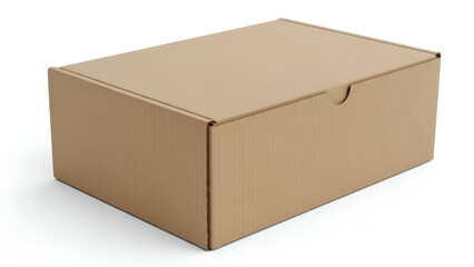 Brown Cardboard Box on White Surface