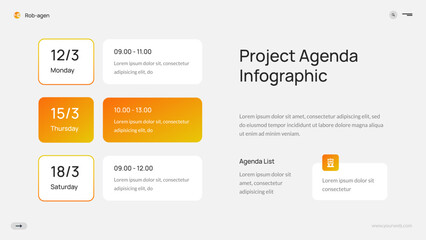 Project Agenda Infographic