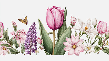 Elegant wedding invitation card background vector. Minimal hand painted watercolor botanical flowers texture template background. Design for wedding, vip cover, poster, rsvp moderncard.Valentine's Day