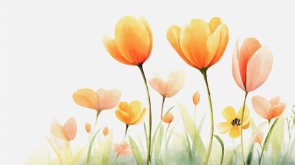 Elegant wedding invitation card background vector. Minimal hand painted watercolor botanical flowers texture template background. Design for wedding, vip cover, poster, rsvp moderncard.Valentine's Day