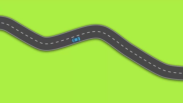 Car driving on the road