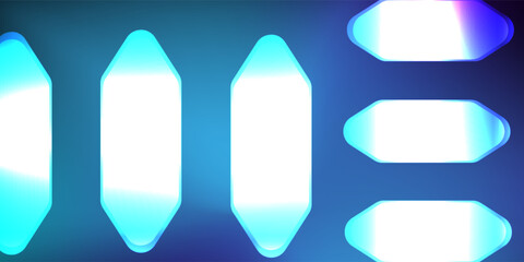 White wood free uncoated paper rough textured with blank 3D rounded bluee modern elegant pattern