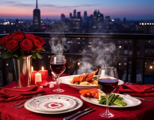 Romantic Dinner with City View