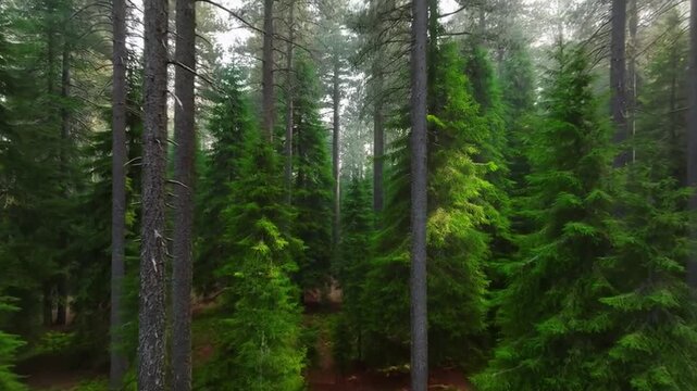 Lush Pine Forest Flythrough