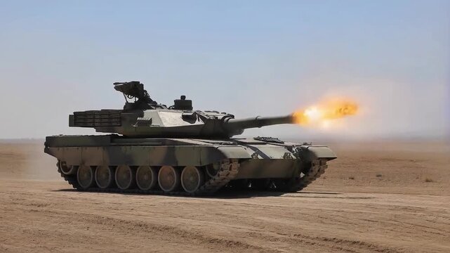 Modern Tank Firing Shots
