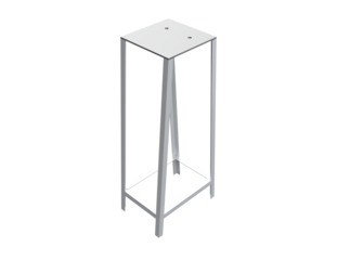 Heavy Duty Professional Metal Table Mounting Stand for Belt Grinder, Abrasive Sander, Polisher, or Edges Sharpener Equipment Tool Accessory - Isolated Industrial Hardware on Transparent PNG HD