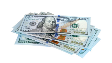 Some amount of nice hundred dollar bills