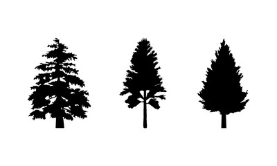 Fototapeta premium pine tree silhouette.eps