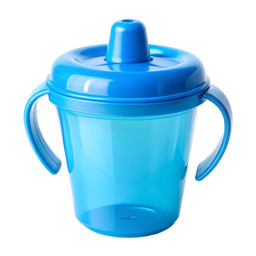 Blue Plastic Childrens Sippy Cup