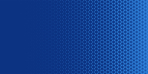 Triangles Halftone Pattern Vector Abstract Geometric Technology Background. Triangular Half Tone Texture. Minimal Style Dynamic Tech Wallpaper