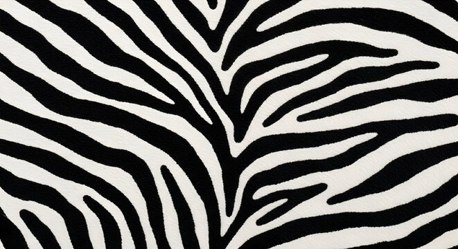 Striking Zebra Print - A Bold and Timeless Animal Pattern.