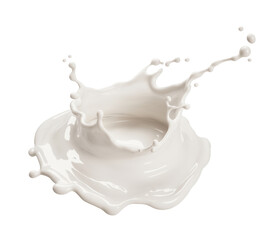 Dynamic White Liquid Splash