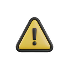Yellow Warning Caution Exclamation Mark Sign.