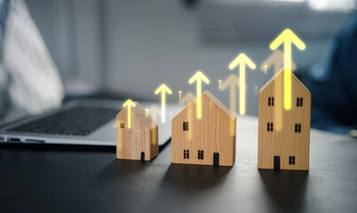 Mortgage, interest, rate, business, Property interest research the best rate, Man selected house finance loan increase, Investment planning, business real estate, profit of banking, investor.	