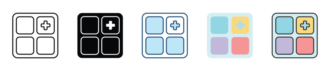 Apps Icon Set Multiple Style Collection