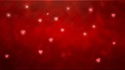 Valentine romantic background wallpaper red hearts solid background