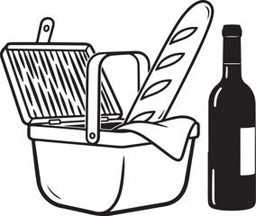 50 Woven Basket Vector Bundle