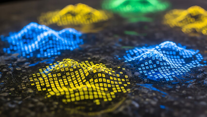 Data Visualization Colorful Wave