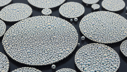 Plasma Droplets on Dark Surface