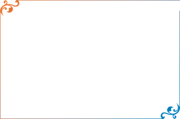 Elegant Colorful Gradient Ornate Border with Filigree Corners. 1496