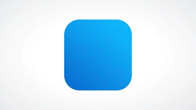 A close-up shot of a blue square icon on a white background with a gradient effect and rounded corners.