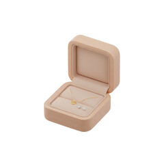Open Jewelry Box with Ring Inside.