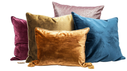 Luxurious Multicolored Plush Cushions