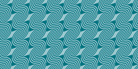 Seamless Wavy Geometric Pattern. 波打つ幾何学模様のシームレスパターン
