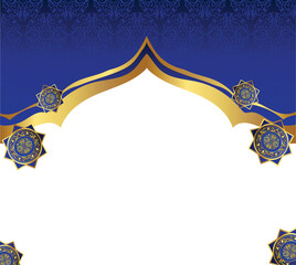 Design islamic border mandala Elegant Islamic Green and Gold Decorative Borders and Corner Elements Islamic 