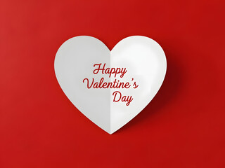 red heart on a red background