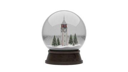 Zytglogge Snow Globe, Isolated