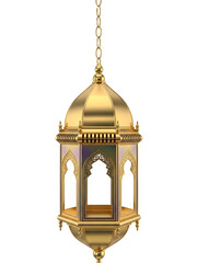 antique lamp isolated on white