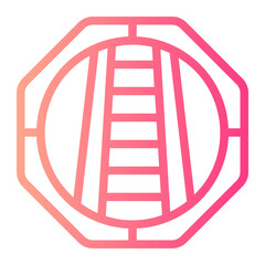 stairs gradient icon