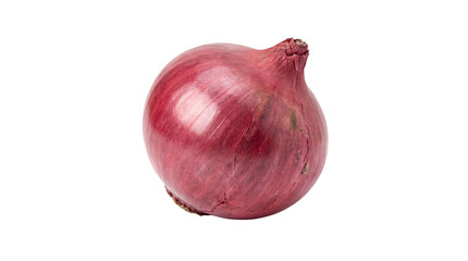 Fresh Whole Red Onion isolated PNG with Transparent Background