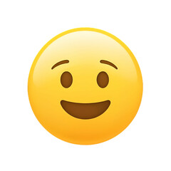 Yellow Smiling Face Emoji Expression Happiness.