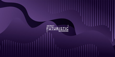Abstract purple liquid wave pattern background. Trendy liquid banner wave line concept design. Vector eps10