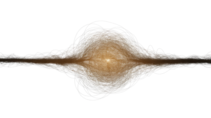 Abstract Energy Flow with Transparent Background