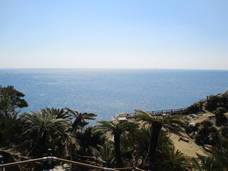 宮崎県串間市都井岬、太平洋を望む美しい海の風景