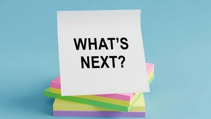 Planning for the future with sticky notes