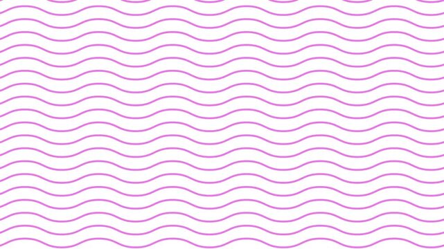 Smooth wave pink line animation